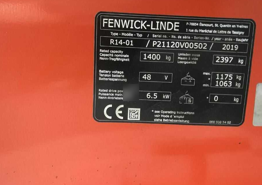 Linde R14-01 - Reach truck: picture 4 Linde R14-01 - Reach truck: picture 4