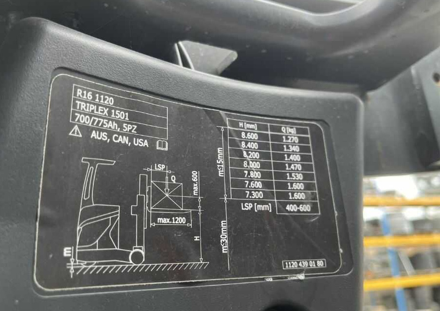 Linde R16-01 - Reach truck: picture 5 Linde R16-01 - Reach truck: picture 5