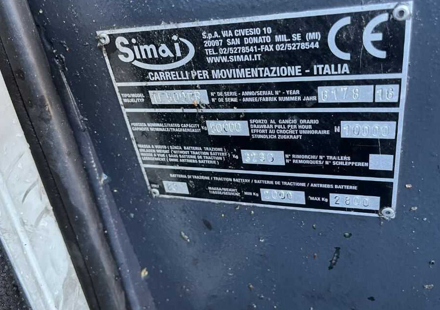 Simai TE500RR - Tow tractor: picture 4 Simai TE500RR - Tow tractor: picture 4