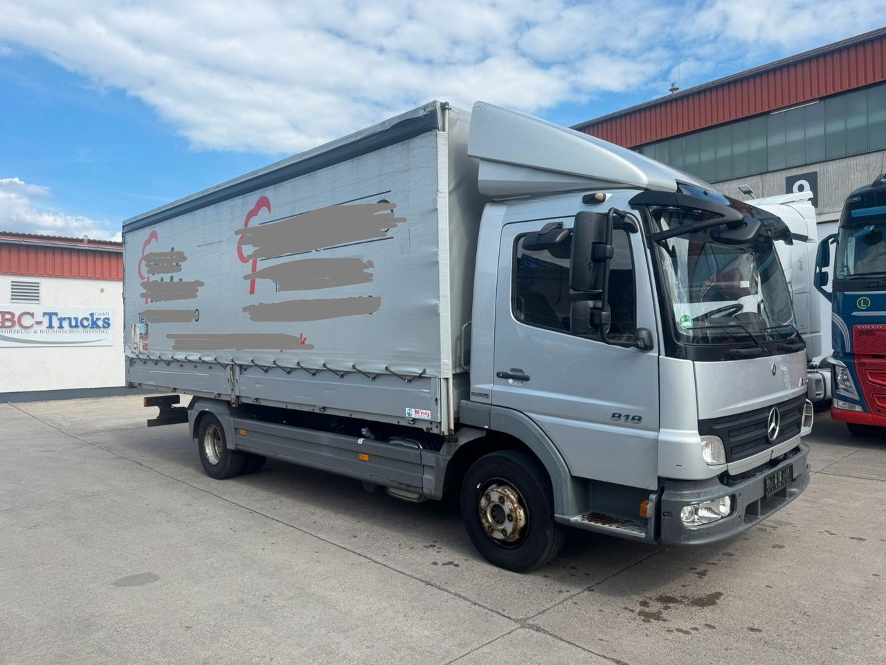Mercedes-Benz ATEGO 818 * PR.PL * 217.000 KM * 1. HAND * TÜV - Curtain side van: picture 1 Mercedes-Benz ATEGO 818 * PR.PL * 217.000 KM * 1. HAND * TÜV - Curtain side van: picture 1