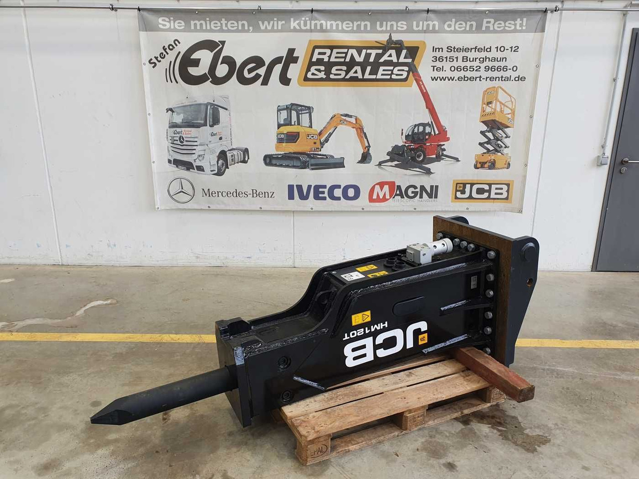 JCB HM120T / Hydraulikhammer / MS21 / 12-18 to - Hydraulic hammer for Construction machinery: picture 1 JCB HM120T / Hydraulikhammer / MS21 / 12-18 to - Hydraulic hammer for Construction machinery: picture 1