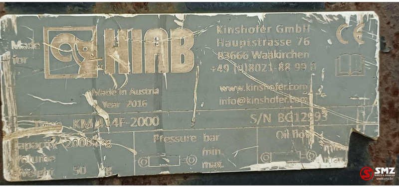 Hiab Occ Palletbord Hiab km414f - 2000 - Attachment for Material handling equipment: picture 3 Hiab Occ Palletbord Hiab km414f - 2000 - Attachment for Material handling equipment: picture 3