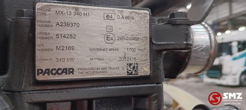 DAF Occ motor MX13 340H1 - 340KW DAF - Engine for Truck: picture 5 DAF Occ motor MX13 340H1 - 340KW DAF - Engine for Truck: picture 5