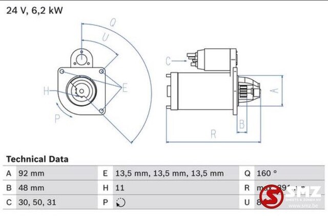 Mercedes-Benz Starter mercedes actros - Starter for Truck: picture 3 Mercedes-Benz Starter mercedes actros - Starter for Truck: picture 3