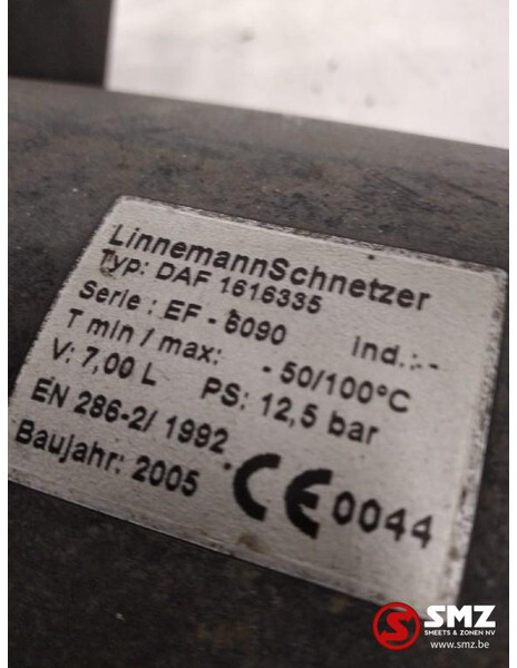 DAF Occ luchtketel DAF XF95 7L 12.5Bar 1616335 - Spare parts for Truck: picture 3 DAF Occ luchtketel DAF XF95 7L 12.5Bar 1616335 - Spare parts for Truck: picture 3