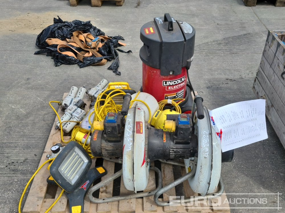 110 Volt Lincoln Electric Welding Fumes Filter (Spares), Nederman Indstrial Blower (2 of), Pneumatic Filter/Regulator (4 of), 110Volt Work Lights (4 of), Cable Avoidance Tool (2 of) - Construction equipment: picture 2 110 Volt Lincoln Electric Welding Fumes Filter (Spares), Nederman Indstrial Blower (2 of), Pneumatic Filter/Regulator (4 of), 110Volt Work Lights (4 of), Cable Avoidance Tool (2 of) - Construction equipment: picture 2