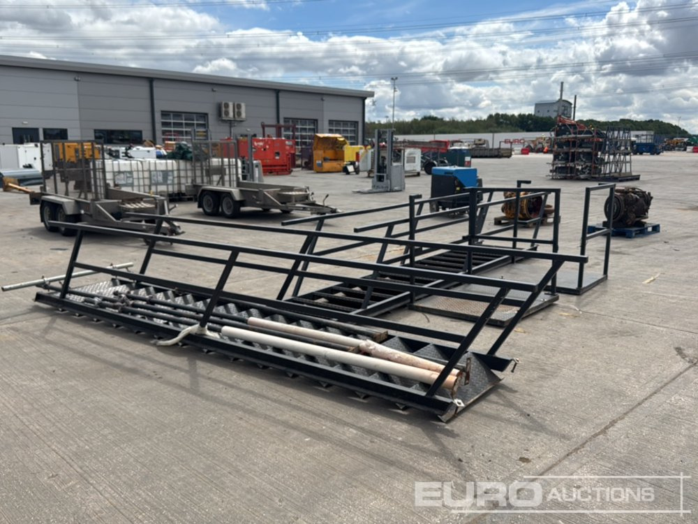 15 Step Steel Stairs, Access Platform, Handrails, Leg Supports (Cannot Be Reconsigned) (2 of) - Tool/ Equipment: picture 3 15 Step Steel Stairs, Access Platform, Handrails, Leg Supports (Cannot Be Reconsigned) (2 of) - Tool/ Equipment: picture 3