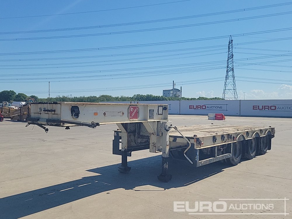 1988 King Tri Axle Flatbed Trailer, Twist Locks - Dropside/ Flatbed semi-trailer: picture 1 1988 King Tri Axle Flatbed Trailer, Twist Locks - Dropside/ Flatbed semi-trailer: picture 1