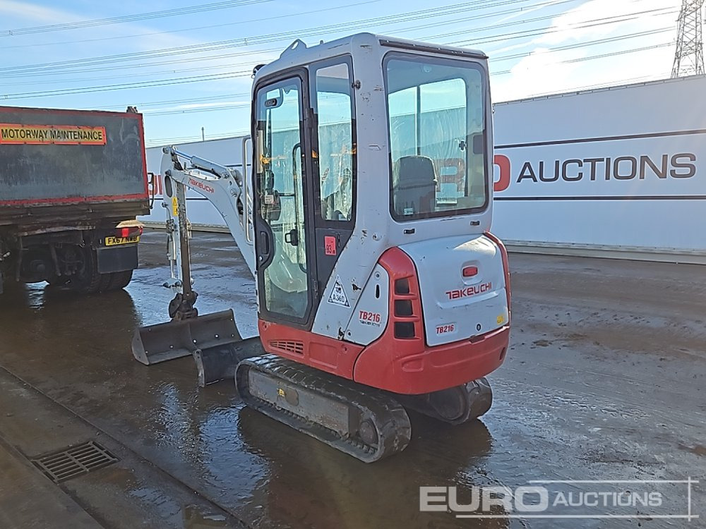 2014 Takeuchi TB216 - Mini excavator: picture 3 2014 Takeuchi TB216 - Mini excavator: picture 3
