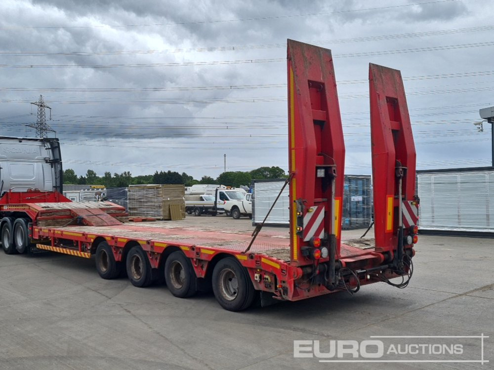 2015 Faymonville 4 Axle Step Frame Extendable Low Loader Trailer, Twin Axle Rear Steer, Ramps - Low loader semi-trailer: picture 3 2015 Faymonville 4 Axle Step Frame Extendable Low Loader Trailer, Twin Axle Rear Steer, Ramps - Low loader semi-trailer: picture 3