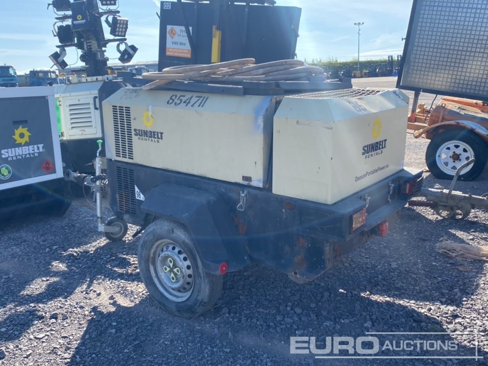2018 Doosan 7/41 Single Axle Diesel Compressor, Yanmar Engine - Air compressor: picture 3 2018 Doosan 7/41 Single Axle Diesel Compressor, Yanmar Engine - Air compressor: picture 3