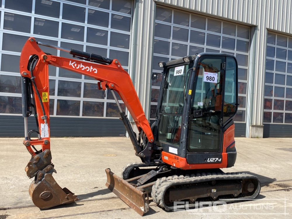 2020 Kubota U27-4 - Mini excavator: picture 1 2020 Kubota U27-4 - Mini excavator: picture 1
