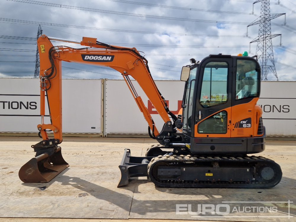 2022 Doosan DX63 - Mini excavator: picture 2 2022 Doosan DX63 - Mini excavator: picture 2