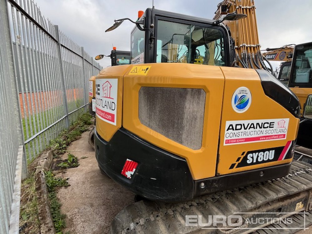 2022 Sany SY80U - Mini excavator: picture 4 2022 Sany SY80U - Mini excavator: picture 4