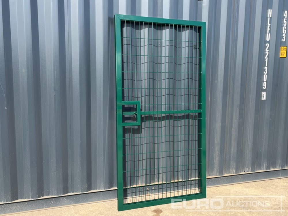 1.2m x 2.4m Pedestrian Gate, Heavy Duty Galvanized Powder Coated, 80mm x 80mm x 3m Post (2 of), Assembly Kit (Green) - Agricultural machinery: picture 2 1.2m x 2.4m Pedestrian Gate, Heavy Duty Galvanized Powder Coated, 80mm x 80mm x 3m Post (2 of), Assembly Kit (Green) - Agricultural machinery: picture 2