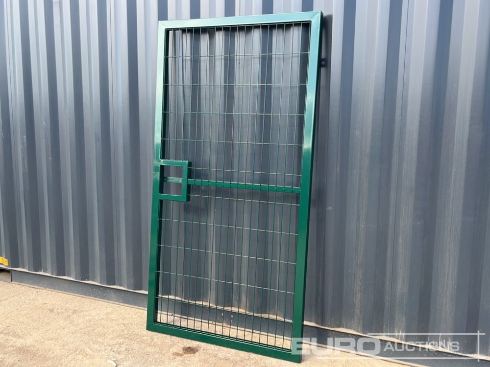 1.2m x 2.4m Pedestrian Gate, Heavy Duty Galvanized Powder Coated, 80mm x 80mm x 3m Post (2 of), Assembly Kit (Green) - Agricultural machinery: picture 3 1.2m x 2.4m Pedestrian Gate, Heavy Duty Galvanized Powder Coated, 80mm x 80mm x 3m Post (2 of), Assembly Kit (Green) - Agricultural machinery: picture 3