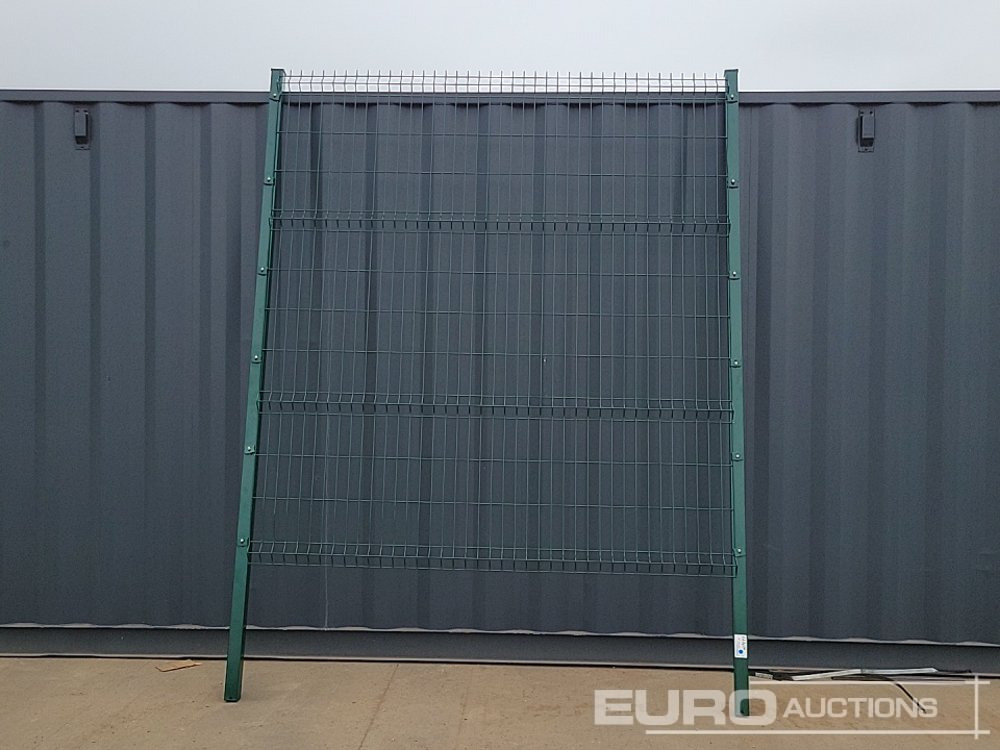 Unused Galvanised & Powder Coated Heavy Duty (5mm) Wire Mesh Fencing, 25 x H2.4m x W2.2m Panels, 26 x 60mm x 60mm x3m Posts, with Fittings (Green) - Agricultural machinery: picture 4 Unused Galvanised & Powder Coated Heavy Duty (5mm) Wire Mesh Fencing, 25 x H2.4m x W2.2m Panels, 26 x 60mm x 60mm x3m Posts, with Fittings (Green) - Agricultural machinery: picture 4