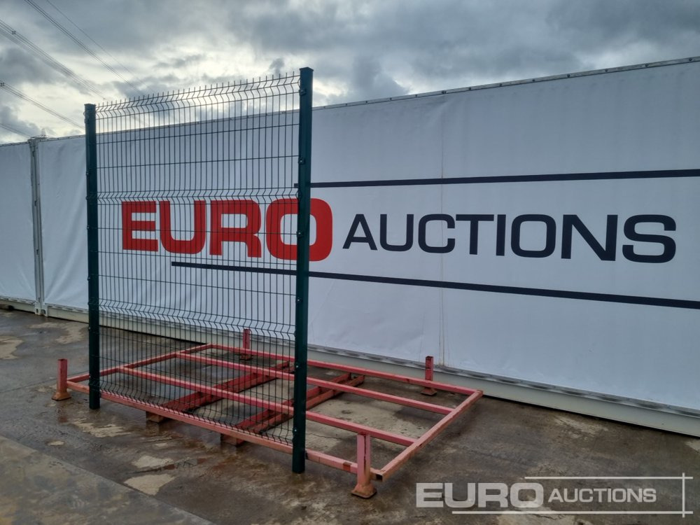 Unused Galvanised & Powder Coated Heavy Duty (5mm) Wire Mesh Fencing, 25 x H2.4m x W2.2m Panels, 26 x 60mm x 60mm x3m Posts, with Fittings (Green) - Agricultural machinery: picture 3 Unused Galvanised & Powder Coated Heavy Duty (5mm) Wire Mesh Fencing, 25 x H2.4m x W2.2m Panels, 26 x 60mm x 60mm x3m Posts, with Fittings (Green) - Agricultural machinery: picture 3