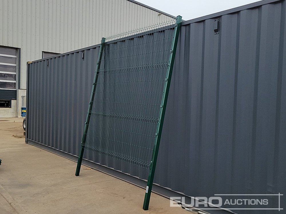 Unused Galvanised & Powder Coated Heavy Duty (5mm) Wire Mesh Fencing, 25 x H2.4m x W2.2m Panels, 26 x 60mm x 60mm x3m Posts, with Fittings (Green) - Agricultural machinery: picture 5 Unused Galvanised & Powder Coated Heavy Duty (5mm) Wire Mesh Fencing, 25 x H2.4m x W2.2m Panels, 26 x 60mm x 60mm x3m Posts, with Fittings (Green) - Agricultural machinery: picture 5