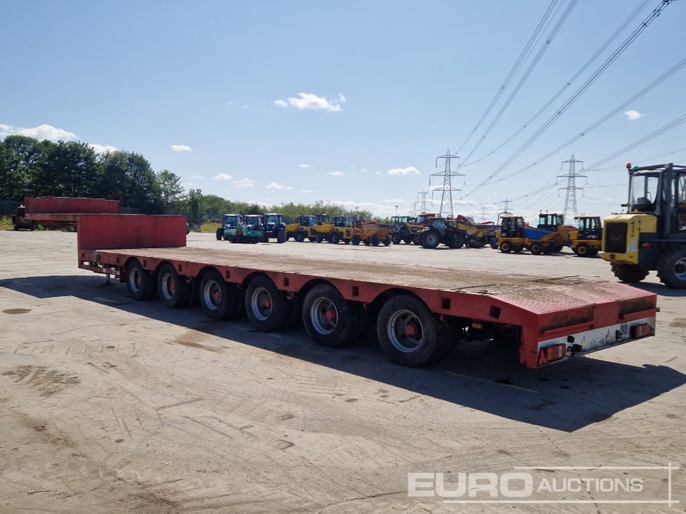 ES-GE 6 Axle Step Frame Extendable Low Loader Trailer, 4 Axle Steer, Air Brakes, Auto Lube - Low loader semi-trailer: picture 3 ES-GE 6 Axle Step Frame Extendable Low Loader Trailer, 4 Axle Steer, Air Brakes, Auto Lube - Low loader semi-trailer: picture 3