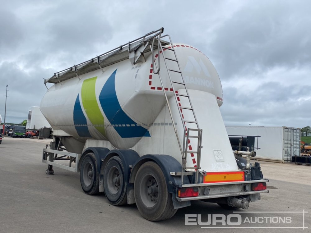 Feldbinder Tri Axle Cement Trailer, BPW Axles - Tank semi-trailer: picture 3 Feldbinder Tri Axle Cement Trailer, BPW Axles - Tank semi-trailer: picture 3