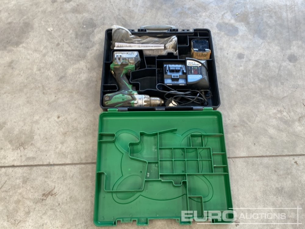 Hitachi DV18DL 18 Volt Cordless Drill, 2x Batterys, Charger, Case & Milwaukee Power Tool Cases (4 of) - Construction equipment: picture 4 Hitachi DV18DL 18 Volt Cordless Drill, 2x Batterys, Charger, Case & Milwaukee Power Tool Cases (4 of) - Construction equipment: picture 4
