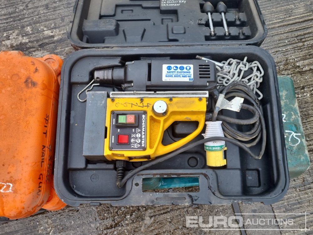 Construction equipment Radio Cable Detector (5 of), Bosch 110Volt Grinder, Bohrmaster 110Volt Mag Drill, Spitfire P370 Nail Gun, Paslode IM350+ Battery Nail Gun, Tiger APT-0600 6 Ton Adjustable Trolley: picture 24