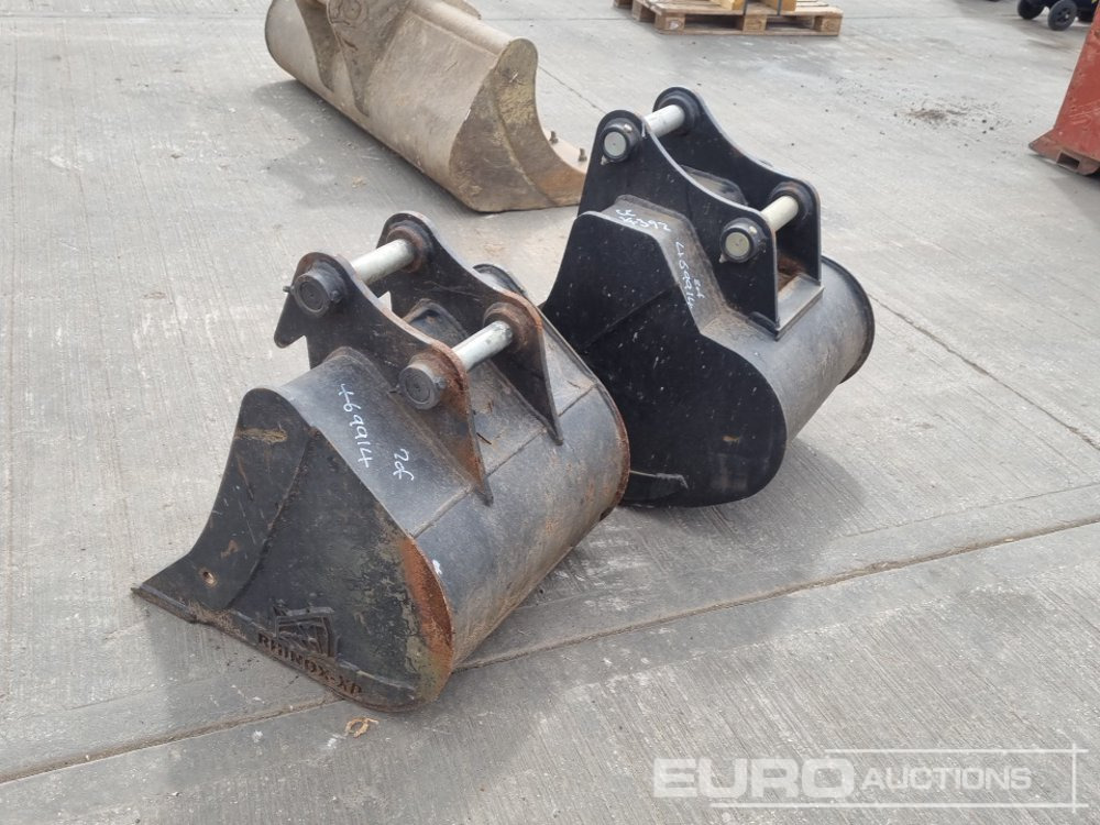 Rhinox 24", 24" Digging Bucket 45-50mm Pin to suit 4-8 Ton Excavator - Bucket: picture 3 Rhinox 24", 24" Digging Bucket 45-50mm Pin to suit 4-8 Ton Excavator - Bucket: picture 3