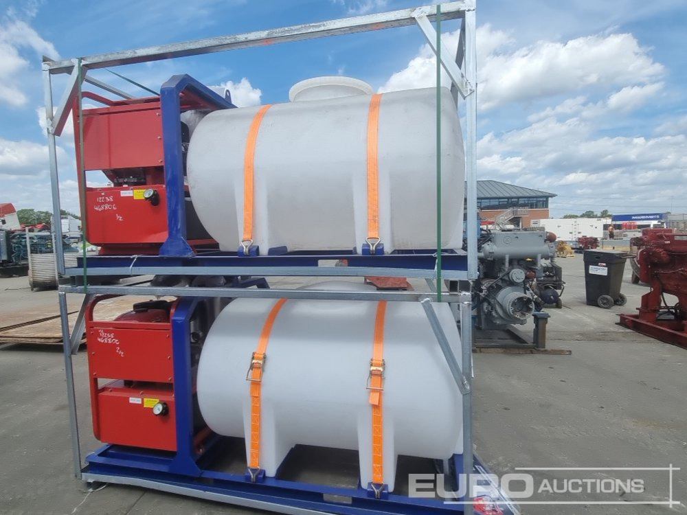 Skid Mounted Hot Water Pressure, Electric Start Petrol engine, 300 Litre Plastic Water Bowser (2 of) - Pressure washer: picture 2 Skid Mounted Hot Water Pressure, Electric Start Petrol engine, 300 Litre Plastic Water Bowser (2 of) - Pressure washer: picture 2