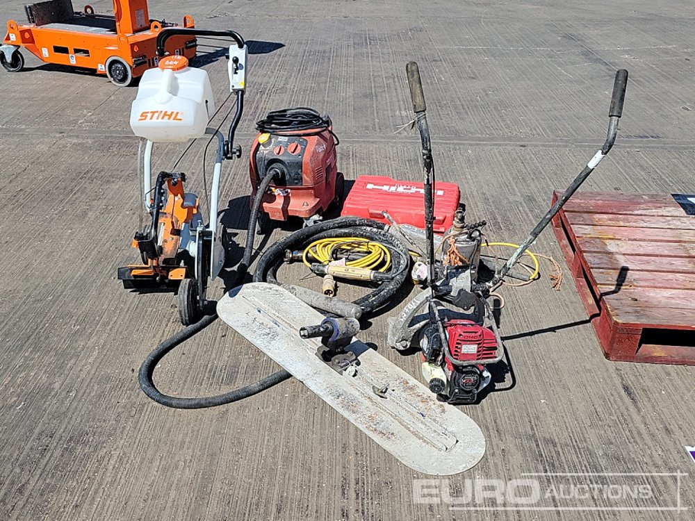 Stihl Quick Cut Saw Trolley, 110Volt Concrete Poker, 110Volt Submersible Water Pump, Pneumatic Scabbler, Concrete Float, Hilti 110Volt Vacuum, Hilti Battery Nail Gun, Petrol Concrete Screed Drive Unit - Construction equipment: picture 4 Stihl Quick Cut Saw Trolley, 110Volt Concrete Poker, 110Volt Submersible Water Pump, Pneumatic Scabbler, Concrete Float, Hilti 110Volt Vacuum, Hilti Battery Nail Gun, Petrol Concrete Screed Drive Unit - Construction equipment: picture 4