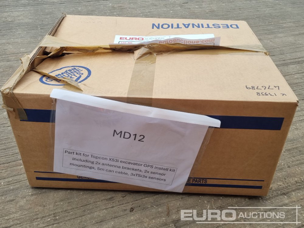 TOPCON Excavator GPS Install Kit, Antenna Brackets (2 of), Sensor Mountings (2 of), 5m Can Cable, TSI3S Sensors (3 of) - Workshop equipment: picture 1 TOPCON Excavator GPS Install Kit, Antenna Brackets (2 of), Sensor Mountings (2 of), 5m Can Cable, TSI3S Sensors (3 of) - Workshop equipment: picture 1