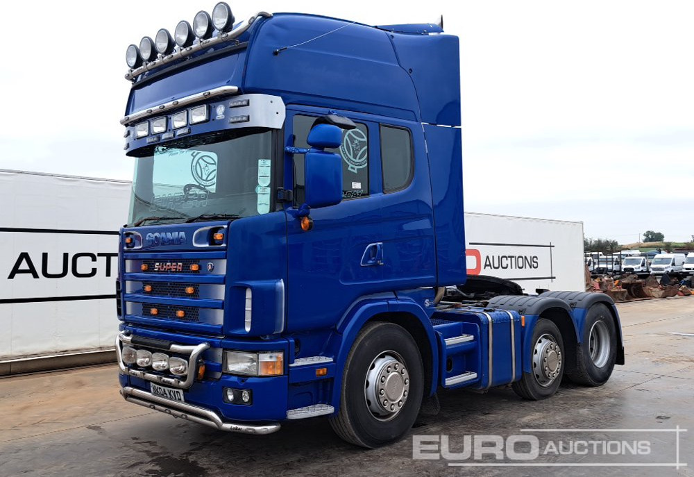Scania 6x2 Midlift, Twin Steer, Manual Gearbox, Cruise Control, Slider (Reg. Docs. Available) - Tractor unit: picture 1 Scania 6x2 Midlift, Twin Steer, Manual Gearbox, Cruise Control, Slider (Reg. Docs. Available) - Tractor unit: picture 1