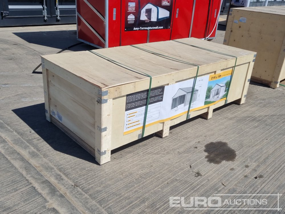 Unused 2025 21' x 19'' Metal Shed (Cannot Be Reconsigned) - Shipping container: picture 2 Unused 2025 21' x 19'' Metal Shed (Cannot Be Reconsigned) - Shipping container: picture 2