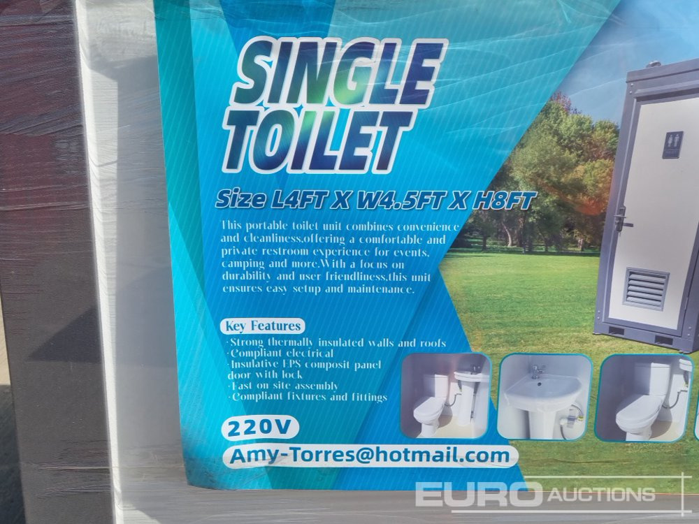 Unused 2025 220Volt Single Toilet Block (Cannot Be Reconsigned) - Shipping container: picture 3 Unused 2025 220Volt Single Toilet Block (Cannot Be Reconsigned) - Shipping container: picture 3