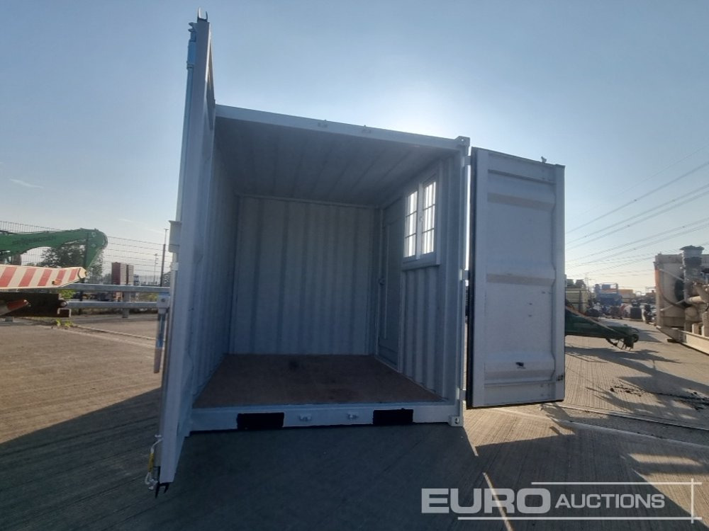 Unused 2025 8' x 7' Container, 1 Door, 1 Window, 1 End Door (Cannot Be Reconsigned) - Shipping container: picture 1 Unused 2025 8' x 7' Container, 1 Door, 1 Window, 1 End Door (Cannot Be Reconsigned) - Shipping container: picture 1