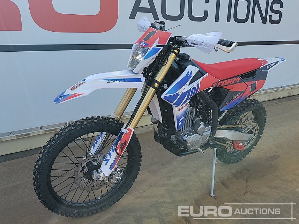 Unused 2025 Apollo Storm 300cc Motorcross Bike, 21" Front, 18" Rear Tyres, Electric Start, Air Cooled, Hydraulic Suspension, Disc Brakes, Lighting Kit (UNASSEMBLED) - Motorcycle: picture 1 Unused 2025 Apollo Storm 300cc Motorcross Bike, 21" Front, 18" Rear Tyres, Electric Start, Air Cooled, Hydraulic Suspension, Disc Brakes, Lighting Kit (UNASSEMBLED) - Motorcycle: picture 1