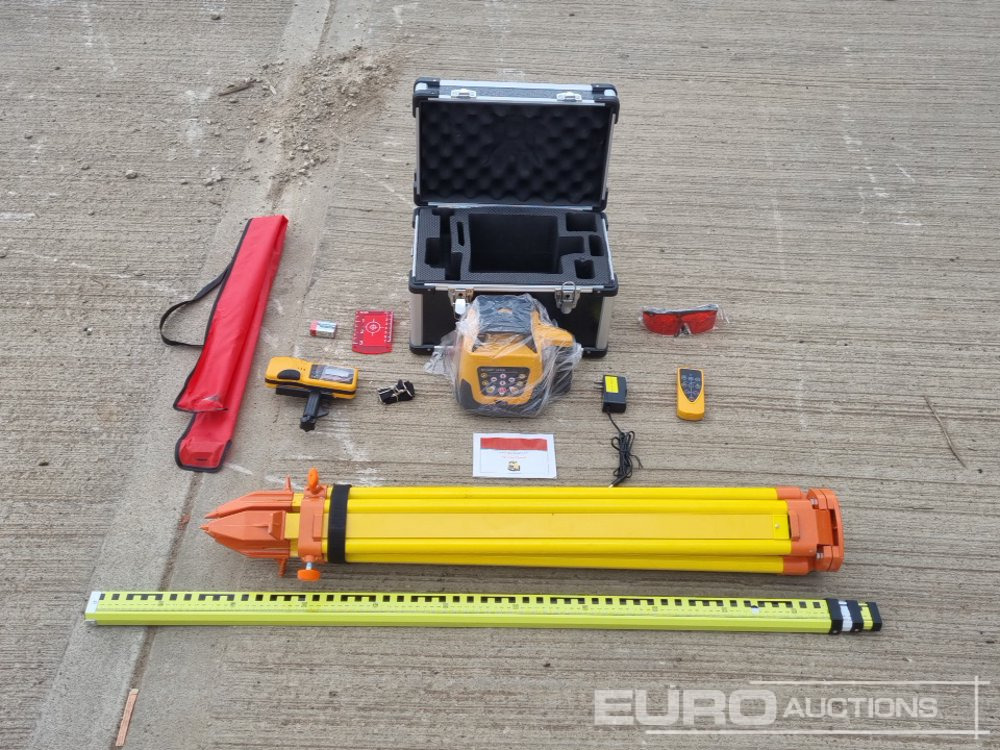 Unused 2025 Captok Laser Level, Self-Leveling Rotary Laser Level, Receiver, Tripod, Grade Rod - Construction equipment: picture 1 Unused 2025 Captok Laser Level, Self-Leveling Rotary Laser Level, Receiver, Tripod, Grade Rod - Construction equipment: picture 1