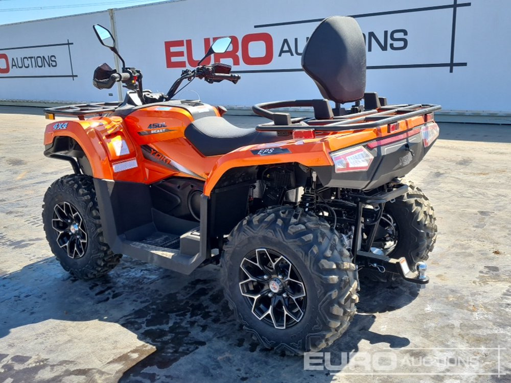 Unused Beast 450L, 4WD Petrol Quad Bike, Front Winch, Power Steering, Front & Rear Diff Lock, Alloy Wheels, LED Pack, Rear Tow Hitch, Backrest, T3b Engine - Side-by-side/ ATV: picture 3 Unused Beast 450L, 4WD Petrol Quad Bike, Front Winch, Power Steering, Front & Rear Diff Lock, Alloy Wheels, LED Pack, Rear Tow Hitch, Backrest, T3b Engine - Side-by-side/ ATV: picture 3