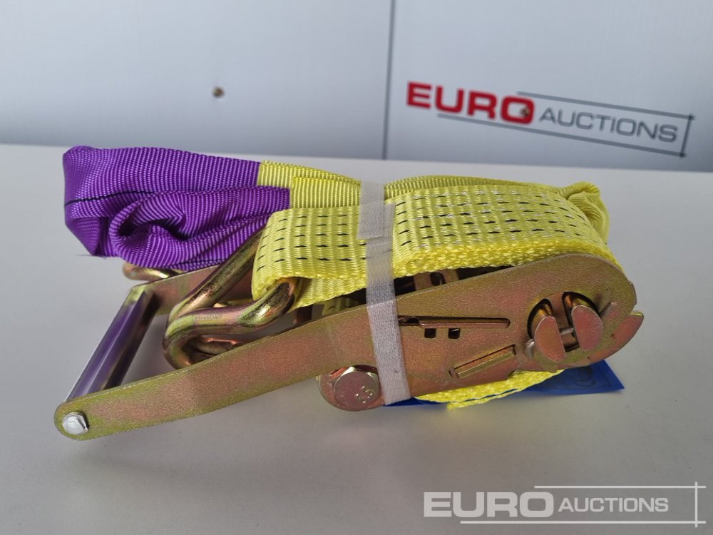 Unused Boss 4M x 50mm 5 Ton Ratchet Straps with Sling (4 of) - Workshop equipment: picture 3 Unused Boss 4M x 50mm 5 Ton Ratchet Straps with Sling (4 of) - Workshop equipment: picture 3