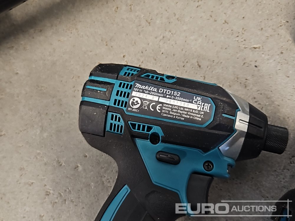 Workshop equipment Unused Makita DHP453 18V LXT Combi Dril, Makita DTD152 18V LXT Impact Driver, Battery, Charger, Bit Set: picture 9 Workshop equipment Unused Makita DHP453 18V LXT Combi Dril, Makita DTD152 18V LXT Impact Driver, Battery, Charger, Bit Set: picture 9