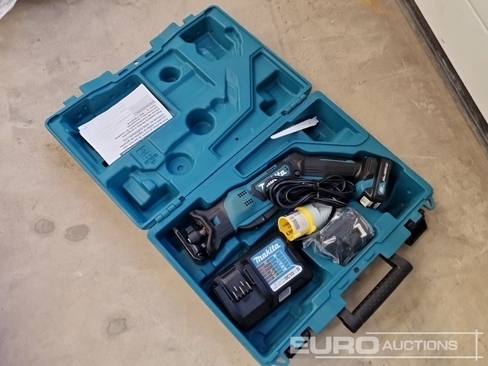 Unused Makita RJ03 12v Recip Saw, 2 Batteries, Charger, Case - Construction equipment: picture 1 Unused Makita RJ03 12v Recip Saw, 2 Batteries, Charger, Case - Construction equipment: picture 1