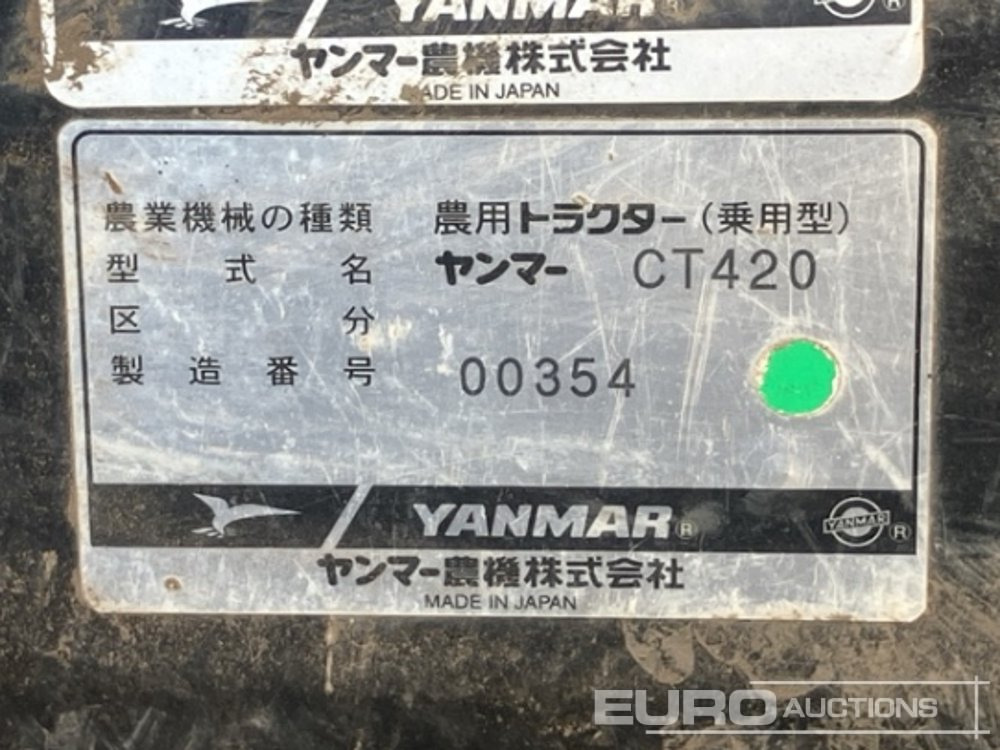 Yanmar CT420 - Farm tractor: picture 3 Yanmar CT420 - Farm tractor: picture 3