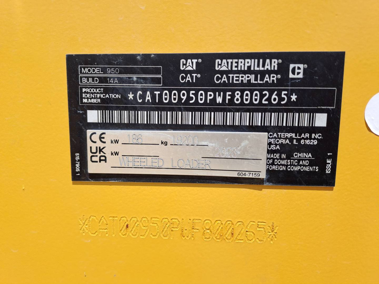 Leasing of CAT 950 CAT 950: picture 6