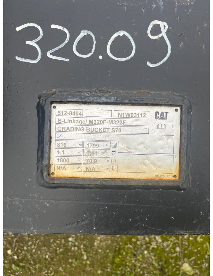 CAT BUCKET/1800MM/S70/GODET - Excavator bucket: picture 3 CAT BUCKET/1800MM/S70/GODET - Excavator bucket: picture 3