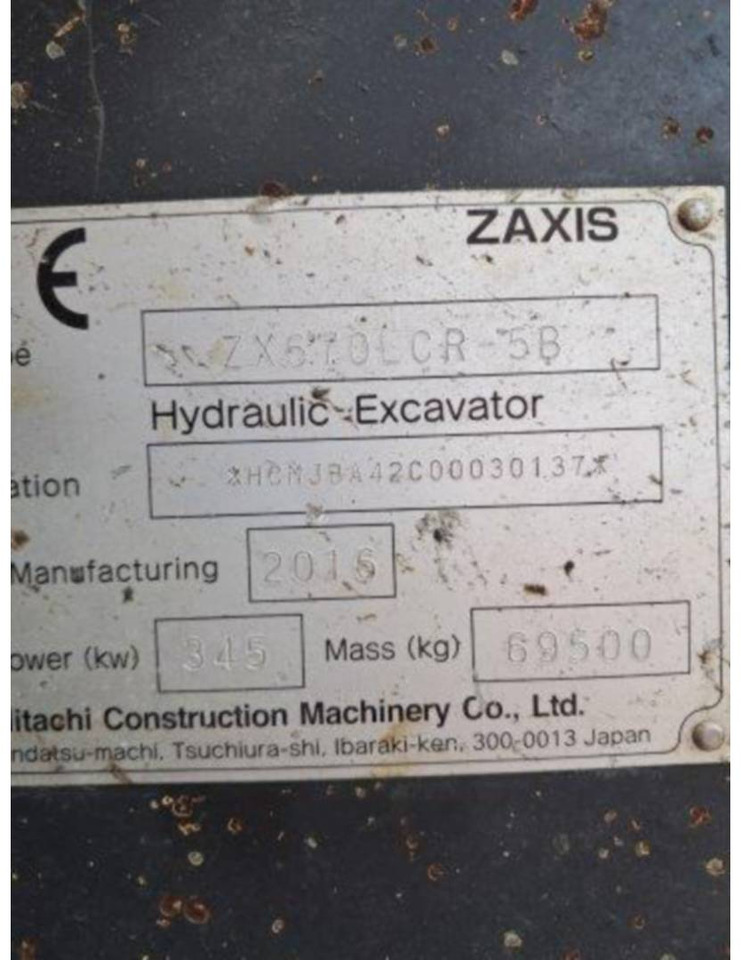 HITACHI ZX 670 45 - Crawler excavator: picture 5 HITACHI ZX 670 45 - Crawler excavator: picture 5