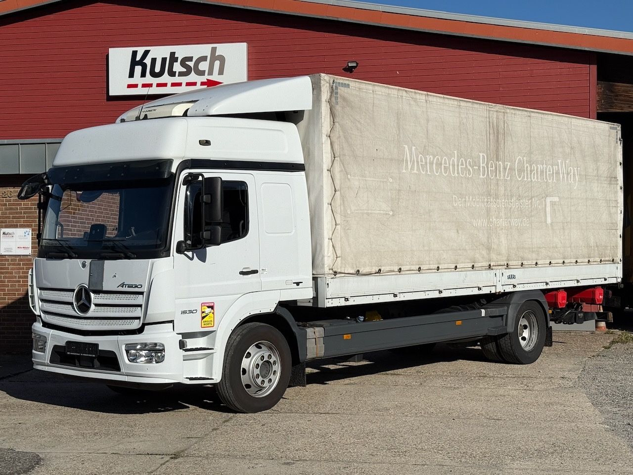 Mercedes-Benz MB 1530L Atego Plane/Lbw., Hochdach, - Curtainsider truck: picture 1 Mercedes-Benz MB 1530L Atego Plane/Lbw., Hochdach, - Curtainsider truck: picture 1