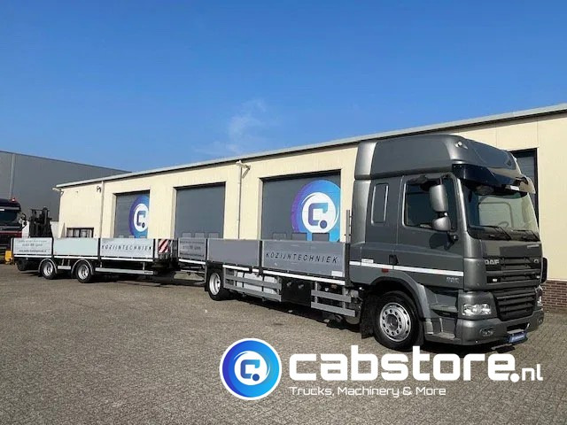 DAF CF 85 .360 4x2 Euro 5 - Open laadbak + WebTrailer open laadbak - Year 2012 - Good condition - Dropside/ Flatbed truck: picture 1 DAF CF 85 .360 4x2 Euro 5 - Open laadbak + WebTrailer open laadbak - Year 2012 - Good condition - Dropside/ Flatbed truck: picture 1