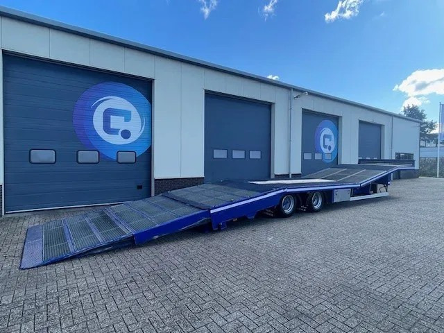 TURBO'S HOET SC22AA 2-assige oprij trailer Machine transporter - Uitschuif ramp !! - Year 2017 - Good condition - - Autotransporter semi-trailer: picture 1 TURBO'S HOET SC22AA 2-assige oprij trailer Machine transporter - Uitschuif ramp !! - Year 2017 - Good condition - - Autotransporter semi-trailer: picture 1