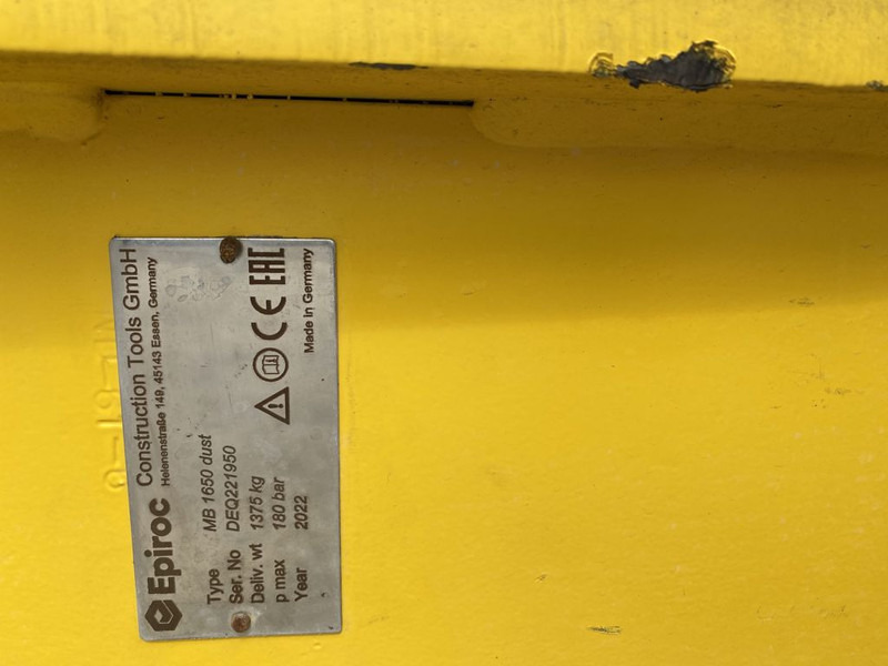 Epiroc MB1650D - Hydraulic hammer for Construction machinery: picture 1 Epiroc MB1650D - Hydraulic hammer for Construction machinery: picture 1