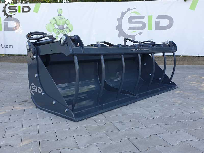 New Clamshell bucket for Clamshell bucket SID Greifschaufel Krokodilschaufel Silagegreifer S / Grab bucket forged tines S 1,2 m: picture 7
